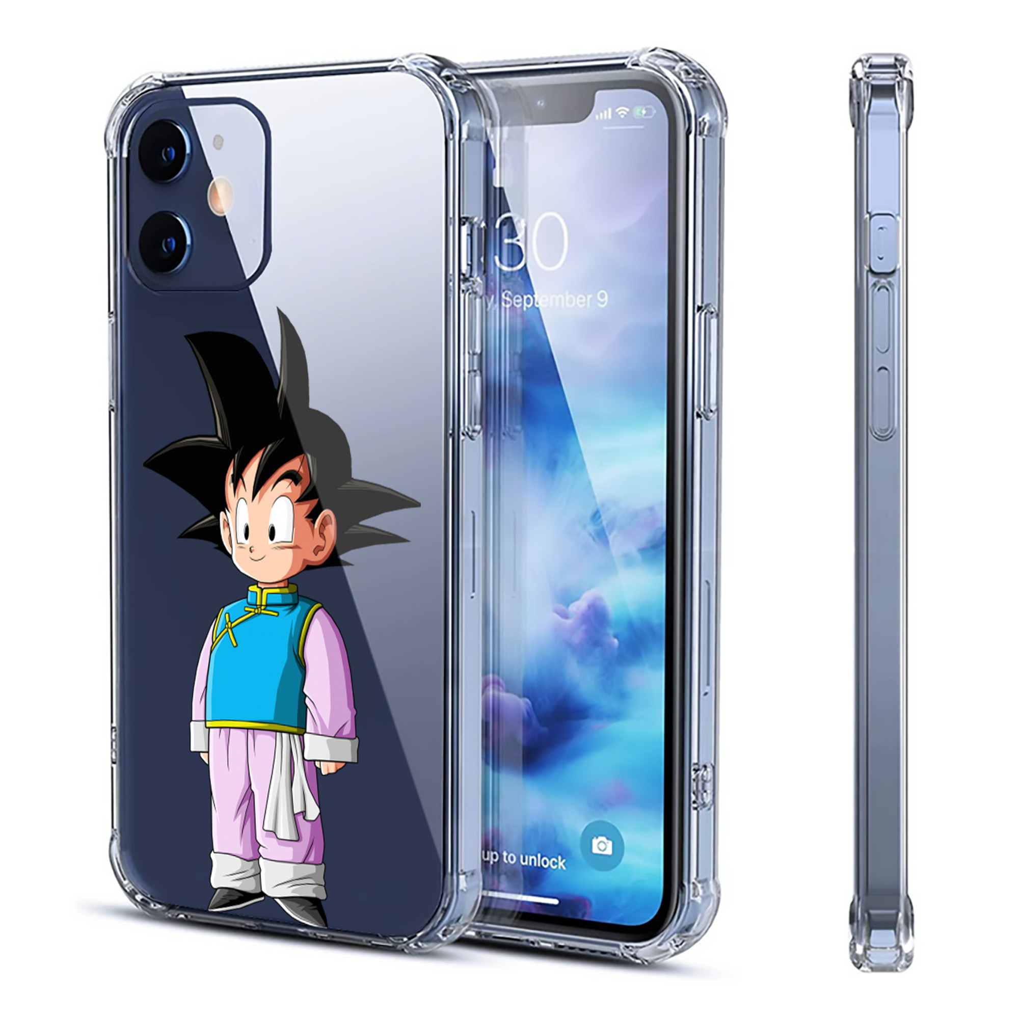 （画像用） ドラゴンボール 孫悟空（そん ごくう）Son Goku カカロット DRAGON BALL Kakarotto 【iPhone 12シリーズ対応】透明スマホケース（クリアソフトケース）